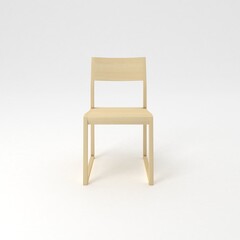 Armchair front view, modern designer furniture, Chair isolated on white background 