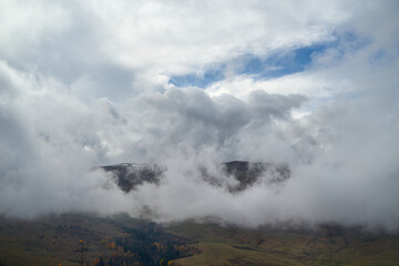 Cloudy sky. Clouds in the sky.