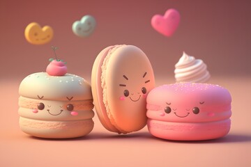 cute pastry created using AI Generative Technology