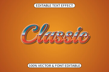 Vintage Typography, Editable Retro Text Effect Design