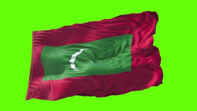 Make Your Project Stand Out with the Green Screen Maldives Flag Effect!