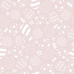 Gardinen Nahtloser herbst easter pattern with eggs in ornament vector  © ThemeRage
