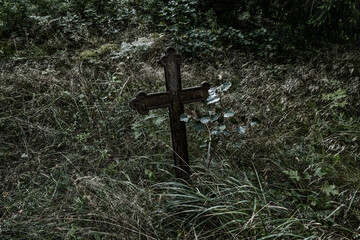 Mazirbe. Old cemetery.