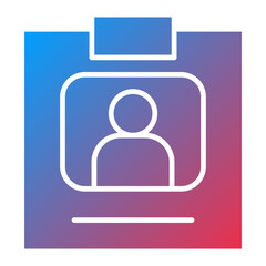 Vector Design Press Pass Icon Style