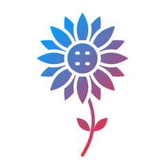 Vector Design Sunflower Icon Style