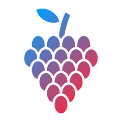 Vector Design Grapes Icon Style