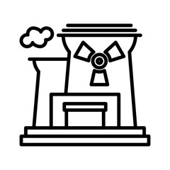 Nuclear Plant Icon Design