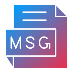 Vector Design MSG Icon Style