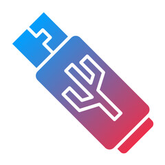 Vector Design Usb Drive Icon Style