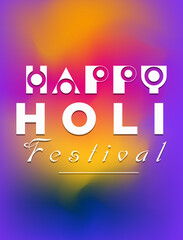 Happy holi abstract festival colorful background