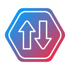 Vector Design Two Way Icon Style