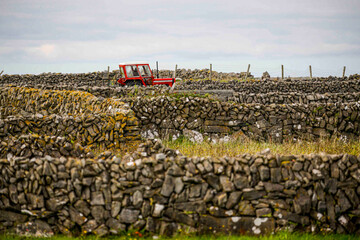 Tractor on island of Ireland
