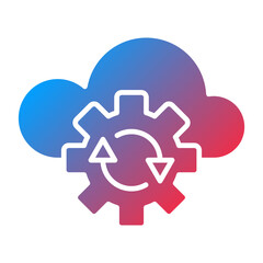 Vector Design Cloud Backup Icon Style