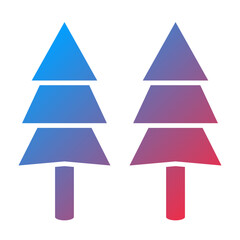 Vector Design Pine Tree Icon Style