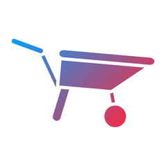 Vector Design Wheelbarrow Icon Style