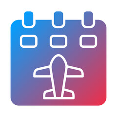 Vector Design Flight Schedule Icon Style