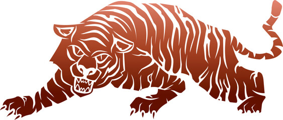 red tiger logo for gaming team