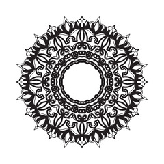 Hand drawn mandala. decoration in ethnic oriental  doodle ornament.