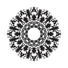 Hand drawn mandala. decoration in ethnic oriental  doodle ornament.