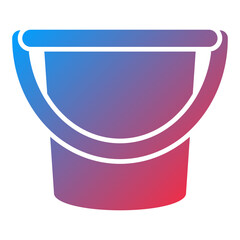 Vector Design Water Bucket Icon Style