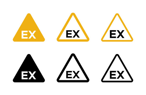 ATEX Explosive Atmosphere area zone warning signs collection