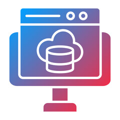 Vector Design Cloud Computing Icon Style