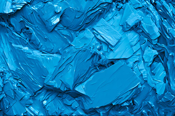 abstract blue glossy paint plastic background, created with generative ai