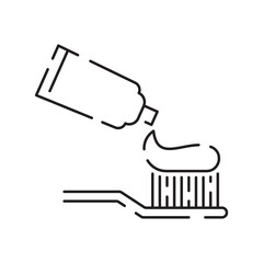 Dental or dentist. Hospital and medical care thin line icon. Outline symbol collection. Editable vector stroke. Tooth