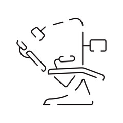 Dental or dentist. Hospital and medical care thin line icon. Outline symbol collection. Editable vector stroke. Tooth