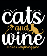 Cat t-shirt design, Cat Lovers SVG T-Shirt Design, Cat quotes design for card, mug, banner and t-shirt.