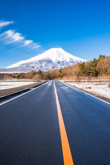 富士山に繋がる道