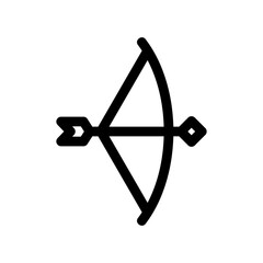 archery icon or logo isolated sign symbol vector illustration - high quality black style vector icons