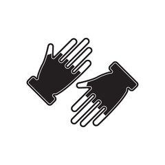 Obraz premium Gloves symbol icon, illustration design template.
