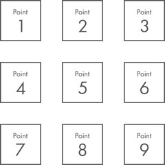 CHECK　数字のアイコン（ラベル）