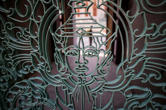 Wat Preah Keo Morokat, Silver Pagoda or the Temple of the Emerald Buddha in  Phnom Penh, Cambodia.