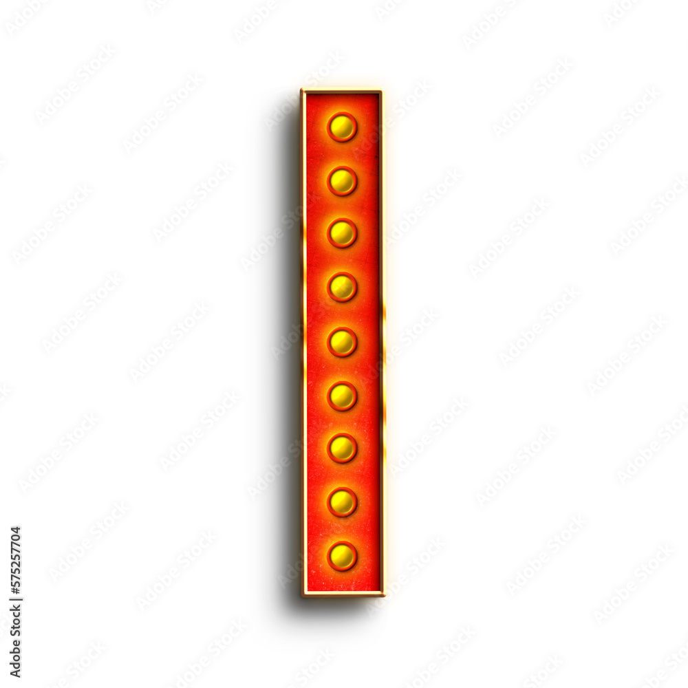 Fototapete broadway show lights alphabet uppercase letters. this is a part of a set which also includes numbers
