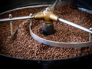coffee Roaster with beans