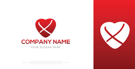 X Heart Logo