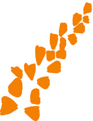 flower leaves blooming retro hand drawn illustration naive art flower poster print templates