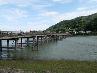 Obraz na płótnie Canvas 京都嵐山の渡月橋