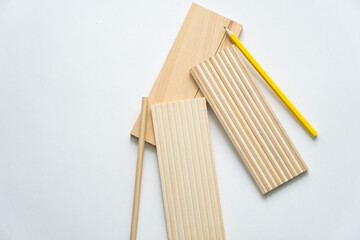 Manufacture of pencils. Drawing artist supplies