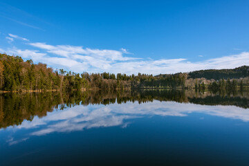 Fototapeta na wymiar Tranquility At Lake Tuettensee