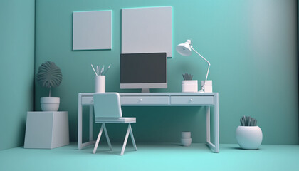 modern office room design with innovative technology elements