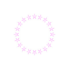 Decorative line art frames for design template. Lace illustration for invitations and greeting cards. Circle leaf frame vector.	