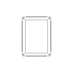 Decorative line art frames for design template. Lace illustration for invitations and greeting cards. Circle leaf frame vector.	