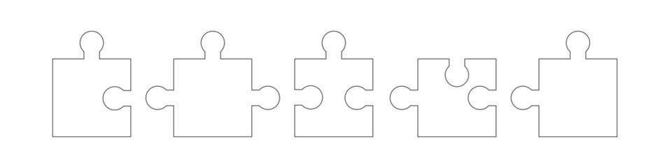 Puzzle Elemente Teile Band Banner