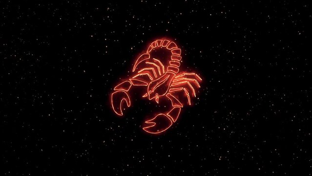 Burning Zodiac Sign Video Animation