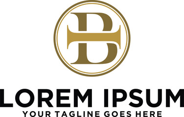 Letter BI Company logo design