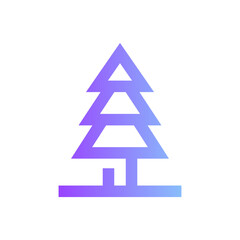Obraz premium pine gradient icon