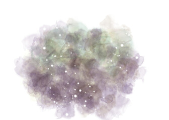 watercolor abstract with transparent background